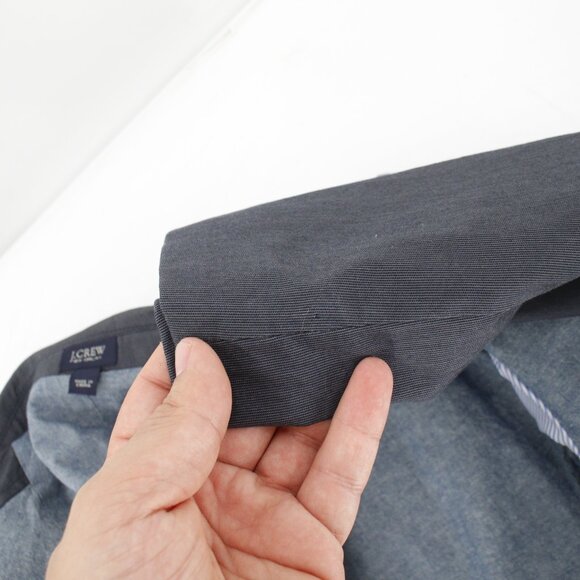 J crew sport coat Mens small Unstructured Cotton Twill Microstripe Blazer Jacket - Picture 16 of 16